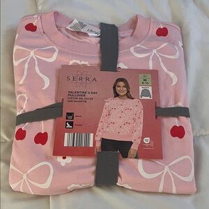 Women’s ' Pink Valentine's Day Pullover sweatshirt size M